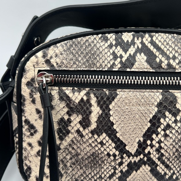 ALLSAINTS Sliver Bumbag Crossbody, Snake Print - Picture 9 of 15